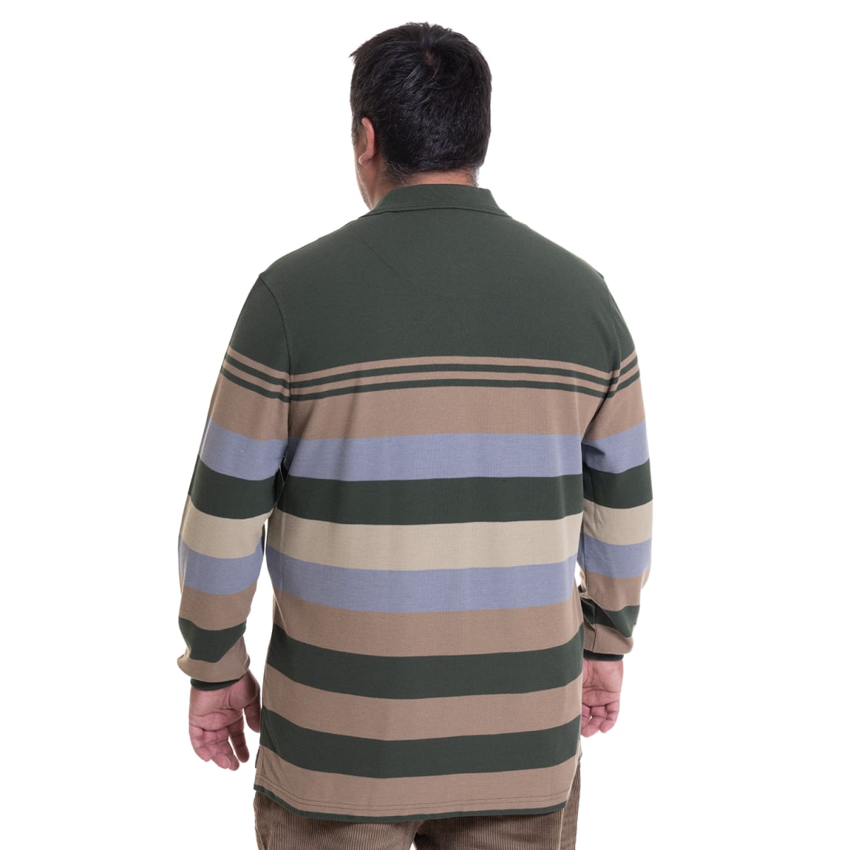 POLERA PIQUE LISTADA TALLAS EXTRA (5XL Y 6XL) I4687X0032