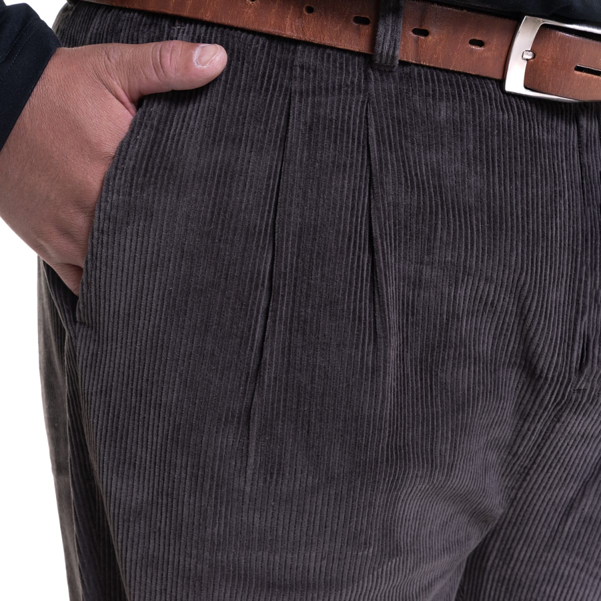 PANTALÓN COTELÉ PINZADO TALLAS GRANDES IV534E0054