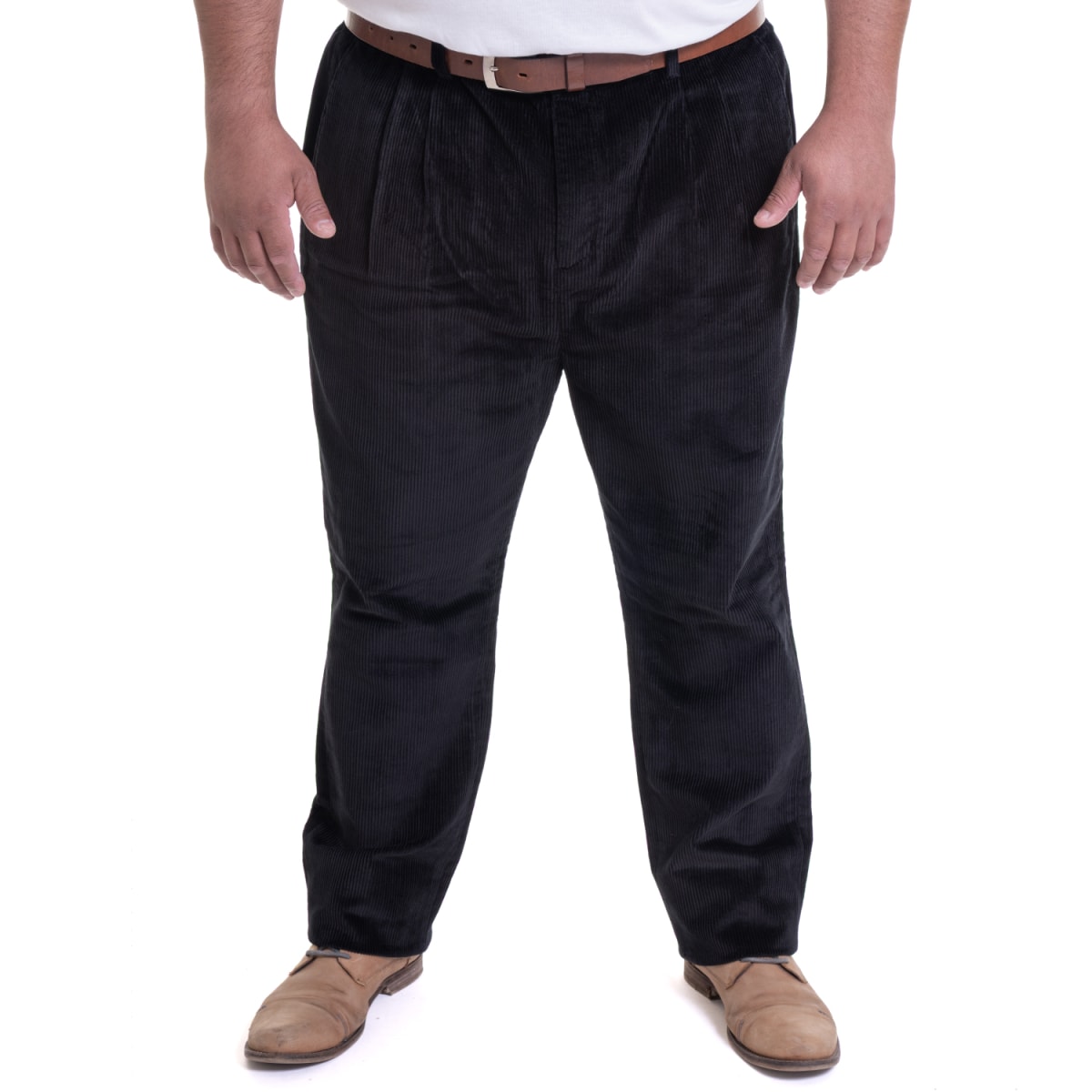 PANTALÓN COTELÉ PINZADO TALLAS GRANDES IV534E0091