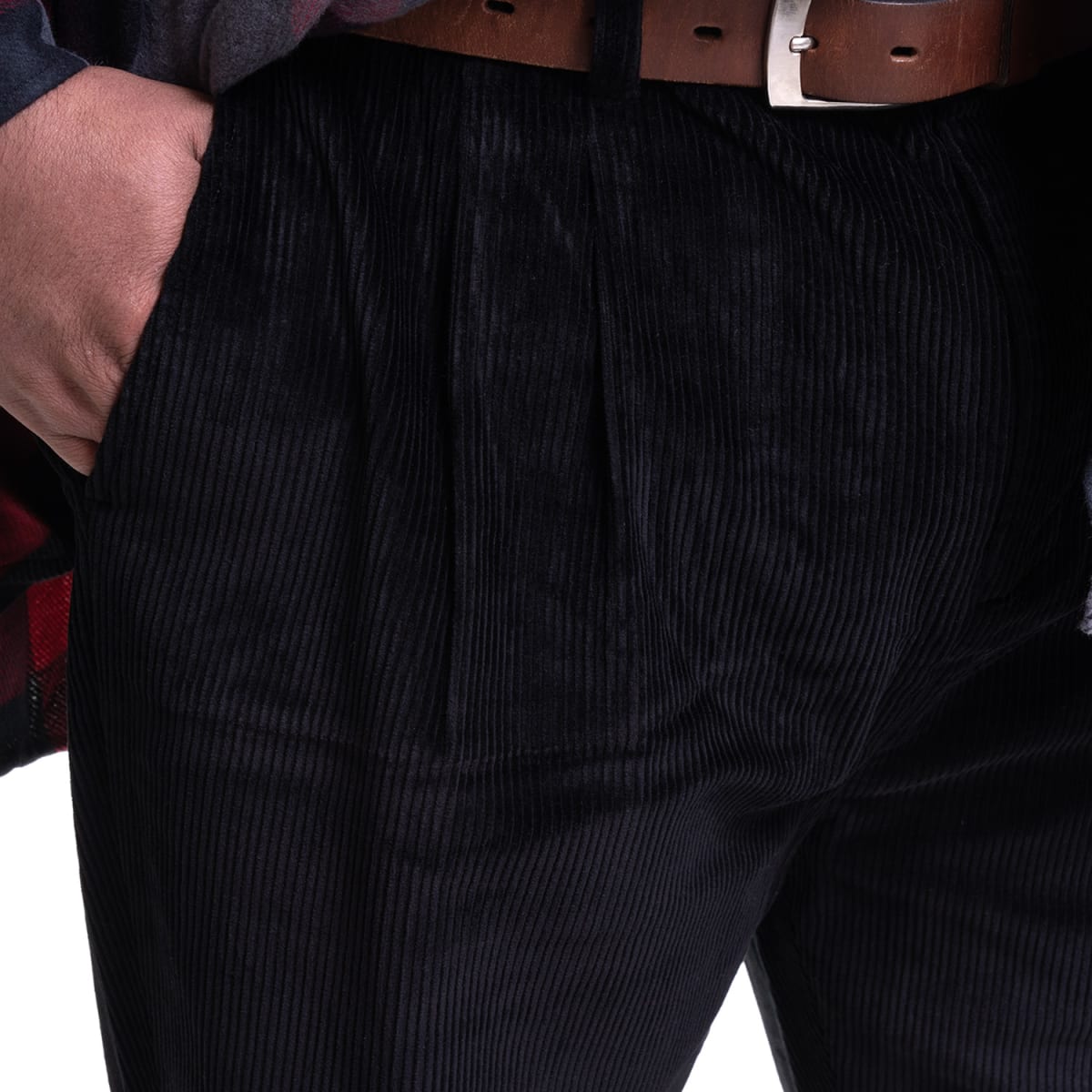 PANTALÓN COTELÉ PINZADO TALLAS GRANDES IV534E0094