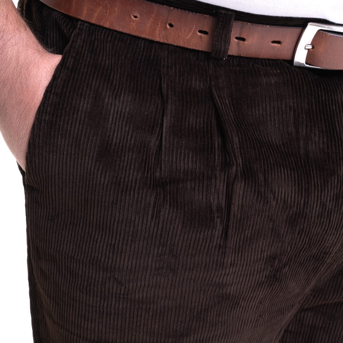 PANTALÓN COTELÉ PINZADO TALLAS GRANDES IV534E0394