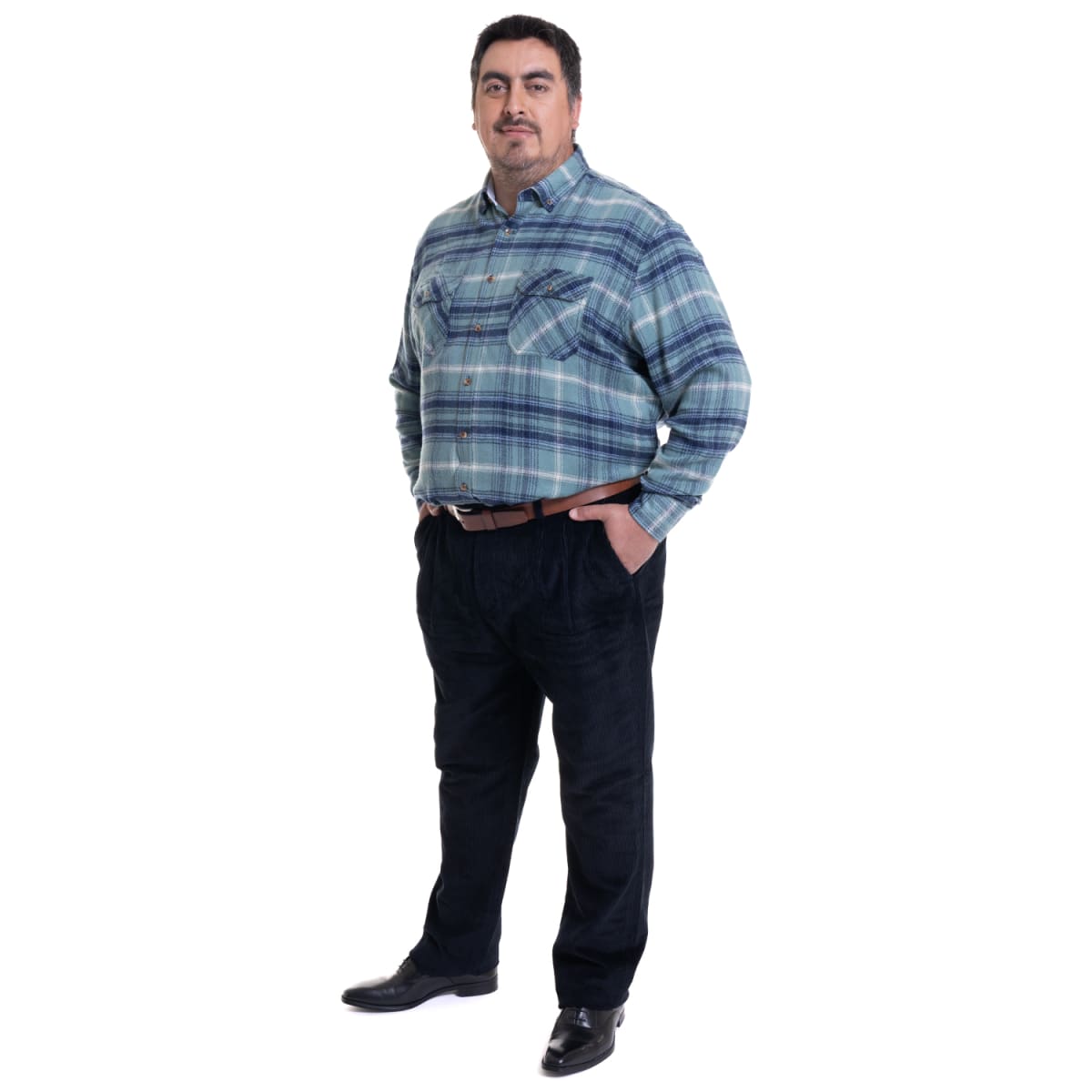 PANTALÓN COTELÉ PINZADO TALLAS GRANDES IV534E0793