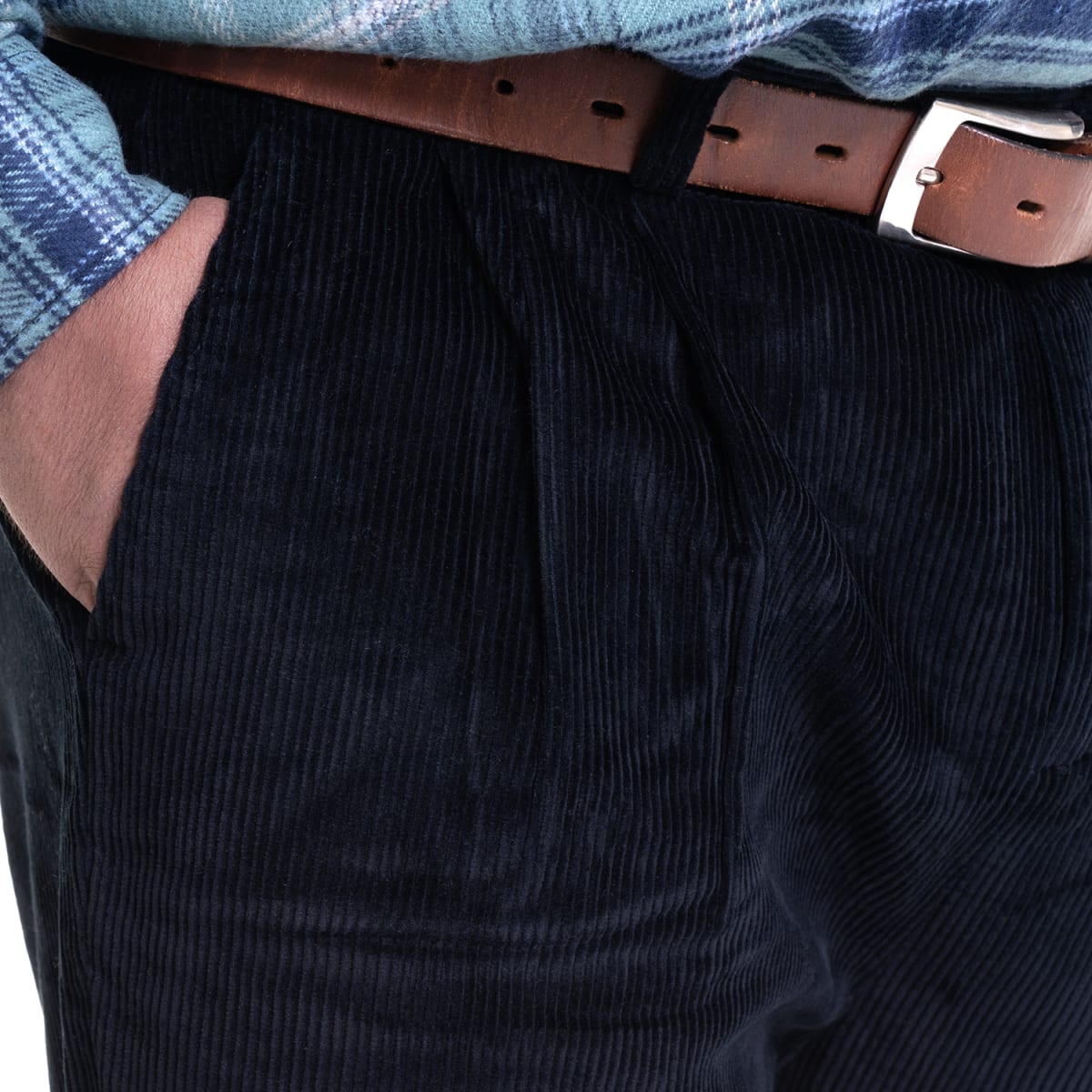 PANTALÓN COTELÉ PINZADO TALLAS GRANDES IV534E0794