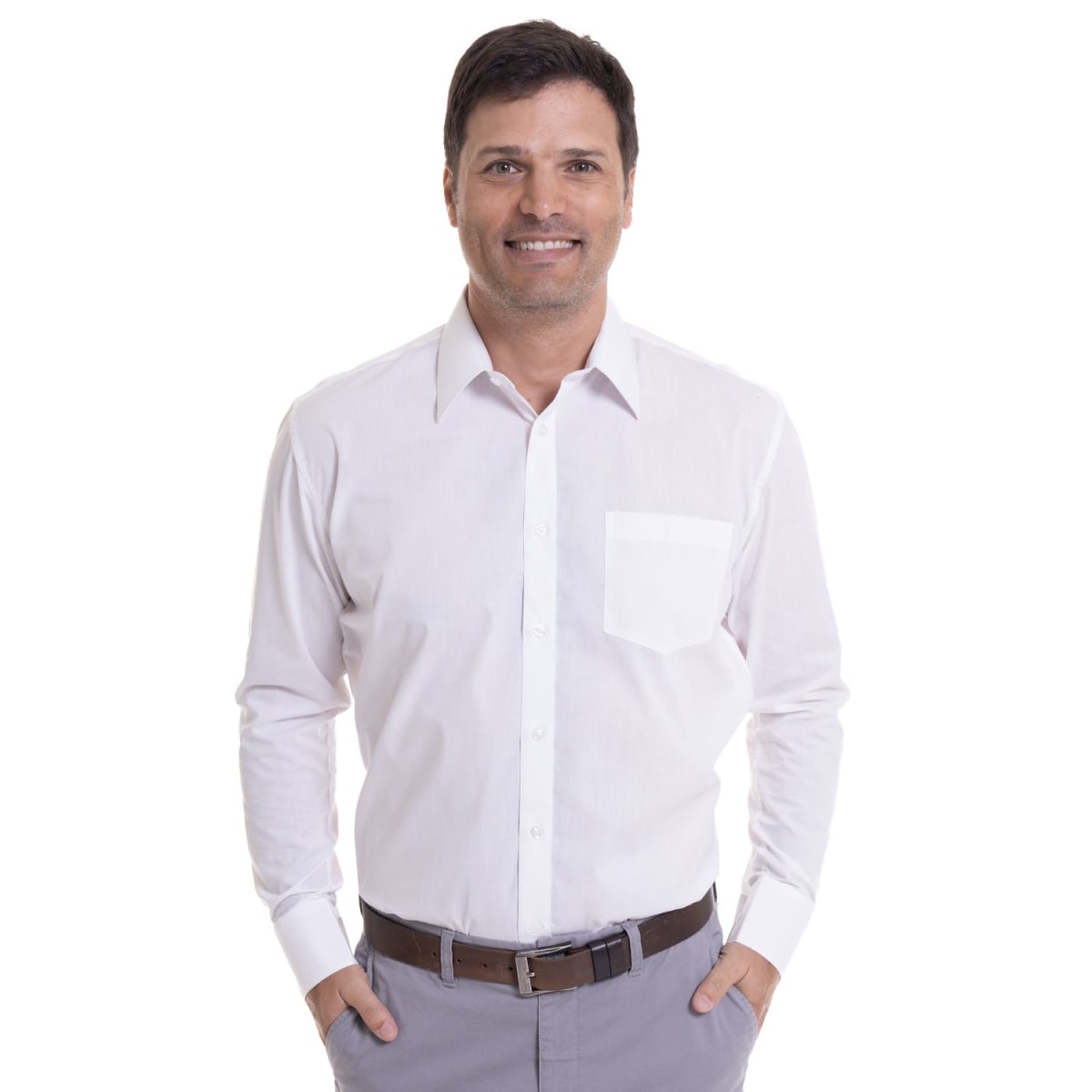 CAMISA LISA CON BOLSILLO LI31000011