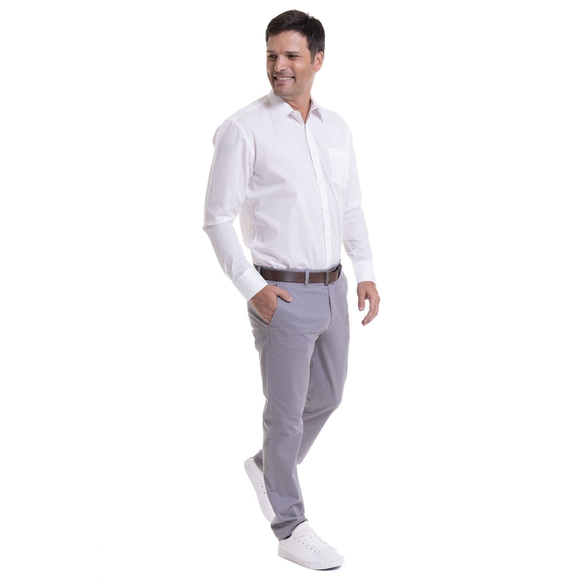 CAMISA LISA CON BOLSILLO LI31000013
