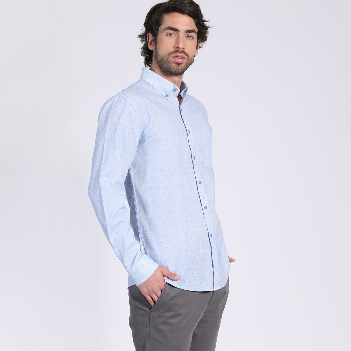 CAMISA ESTAMPADA TALLAS EXTRA V3600X0052