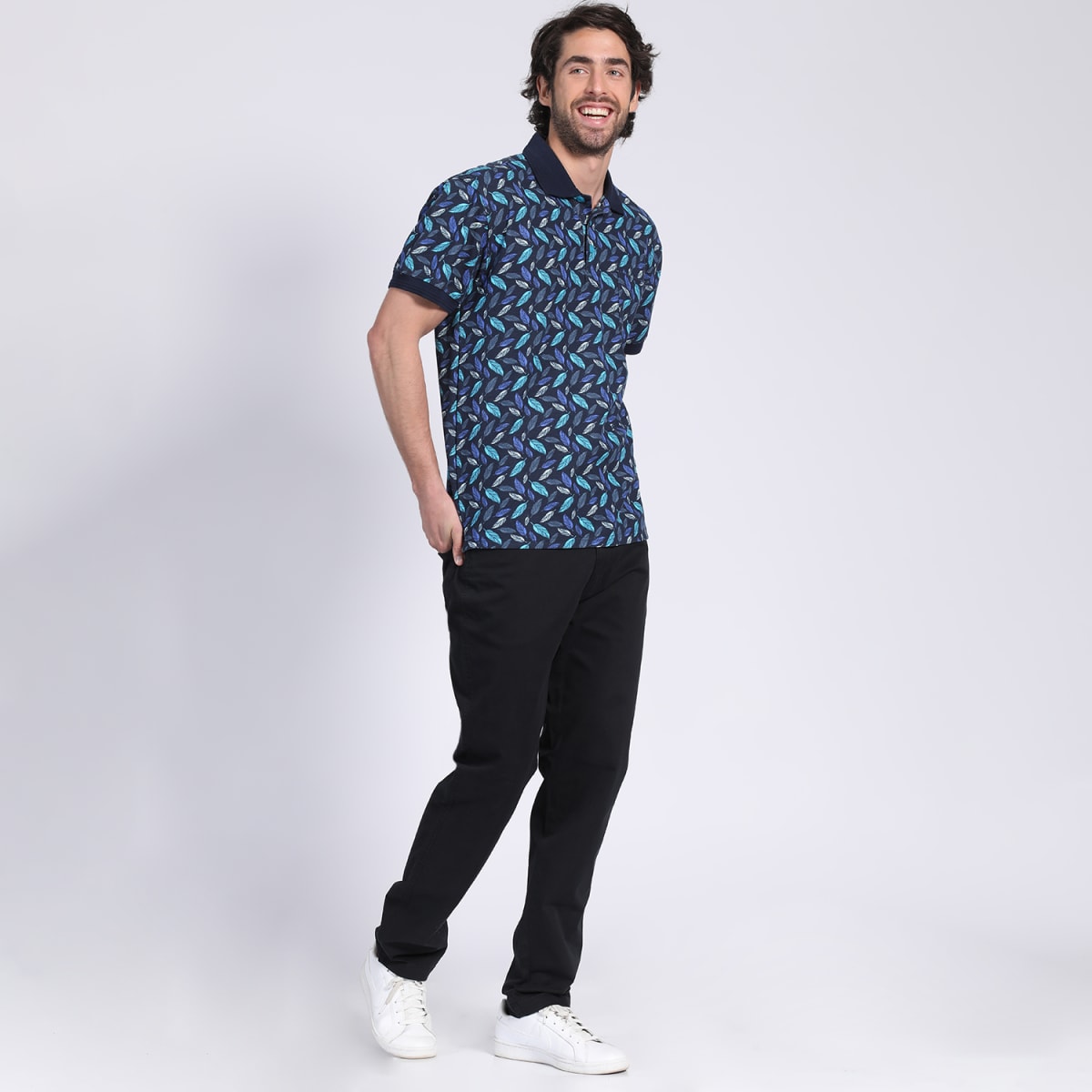 POLERA PIQUE ESTAMPADA V3200N0013