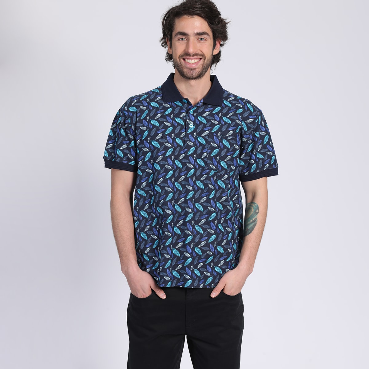 POLERA PIQUE ESTAMPADA V3200N0011
