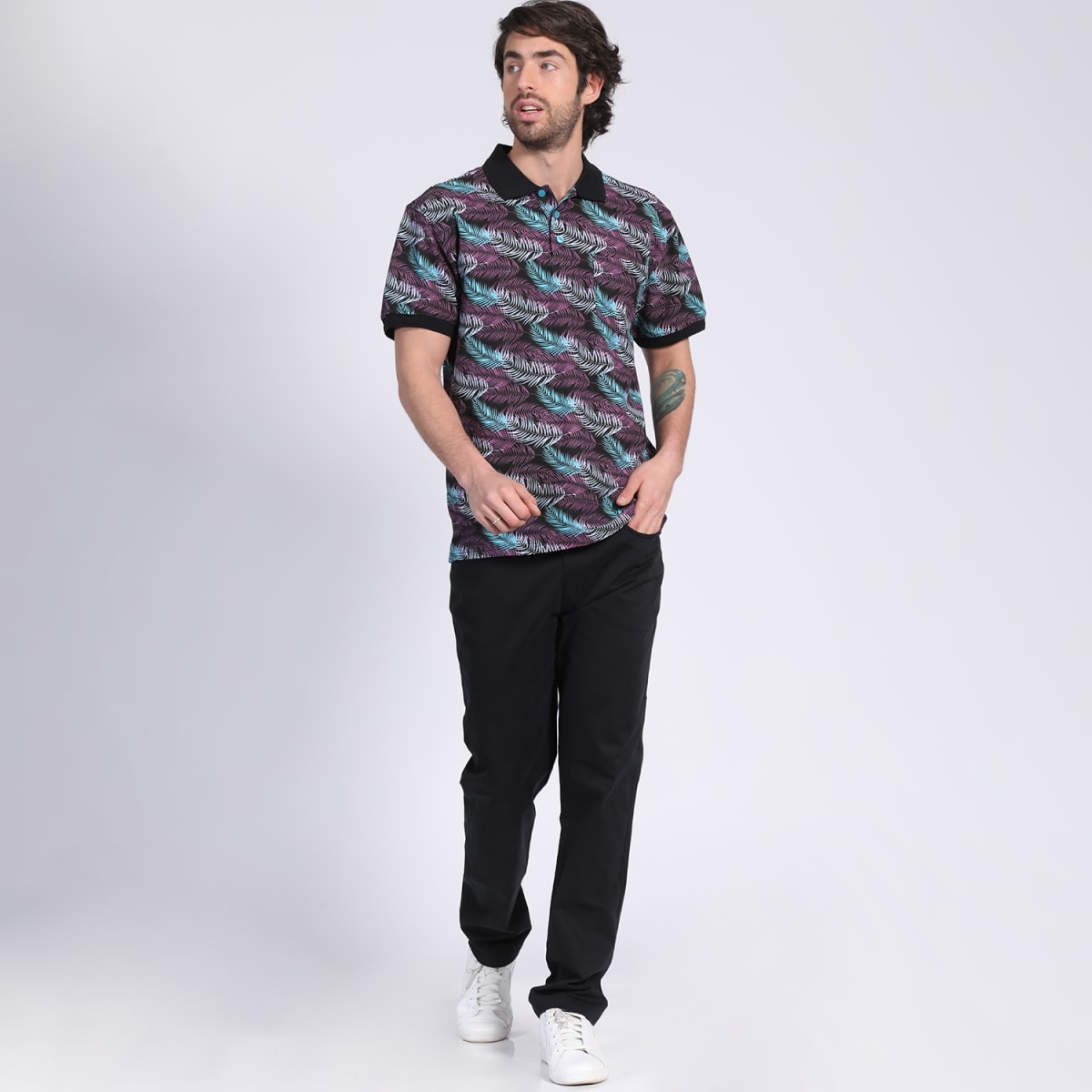 POLERA PIQUE ESTAMPADA V3200N0063