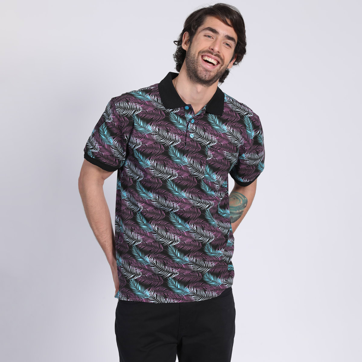 POLERA PIQUE ESTAMPADA V3200N0061