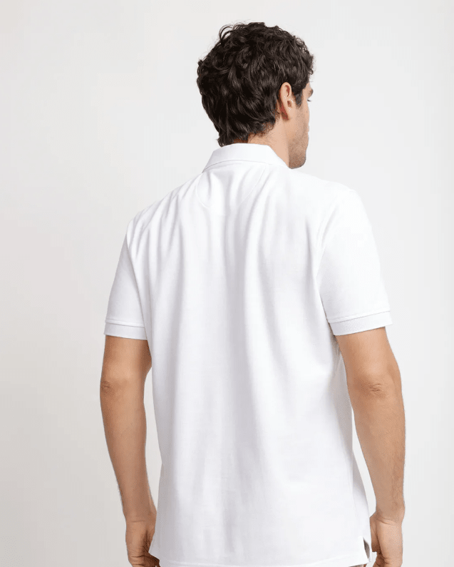 POLERA POLO PIQUÉ HOMBRE BLANCO V6000N0012