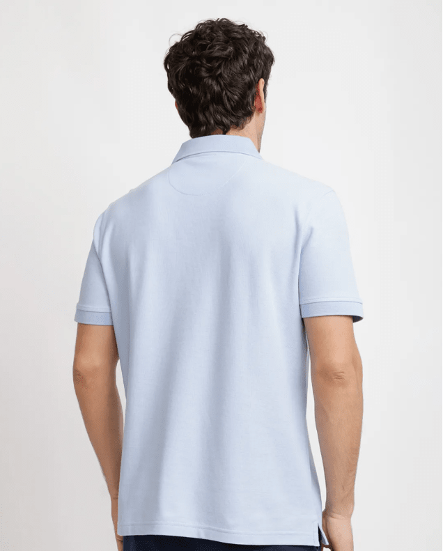 POLERA POLO PIQUÉ HOMBRE CELESTE V6000N0702