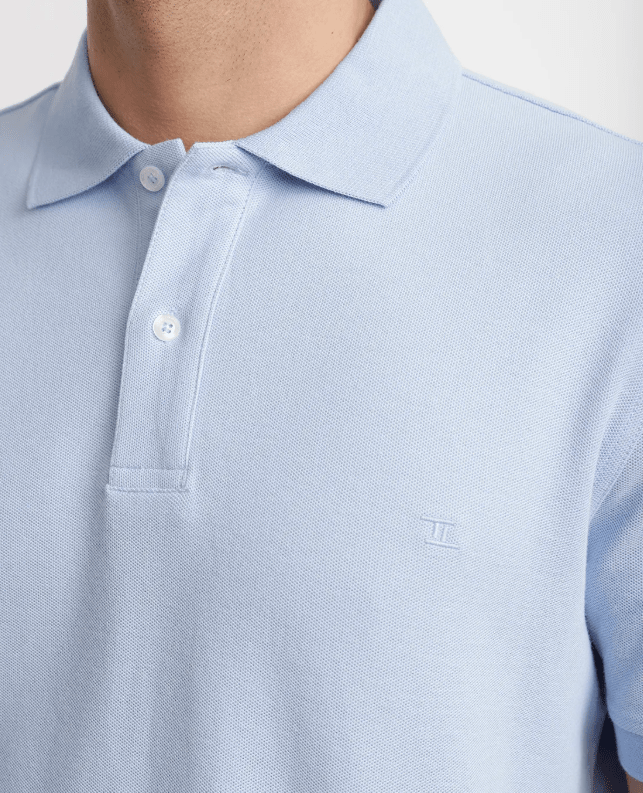 POLERA POLO PIQUÉ HOMBRE CELESTE V6000N0703