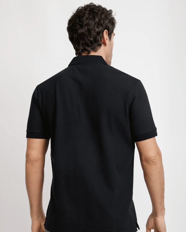 POLERA POLO PIQUÉ HOMBRE NEGRO V6000N0092