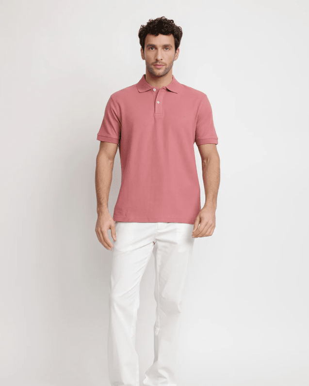 POLERA POLO PIQUÉ HOMBRE ROJO V6000N0544
