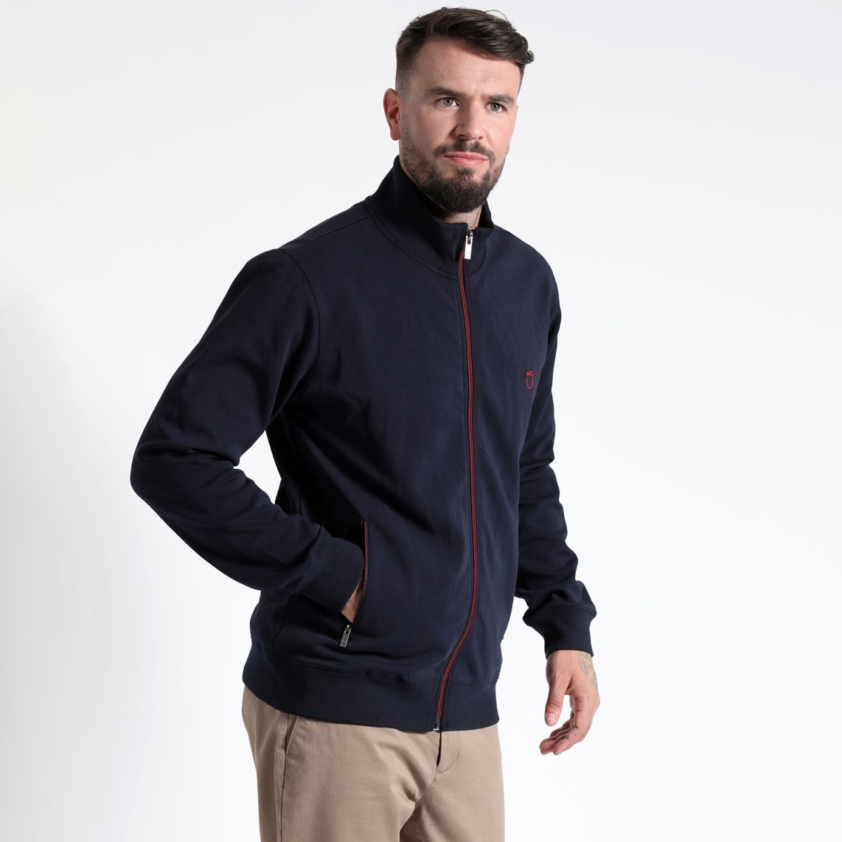 POLERÓN HOMBRE CUELLO ALTO AZUL MARINO – CASUAL, CÓMODO Y ELEGANTE I3010N0792