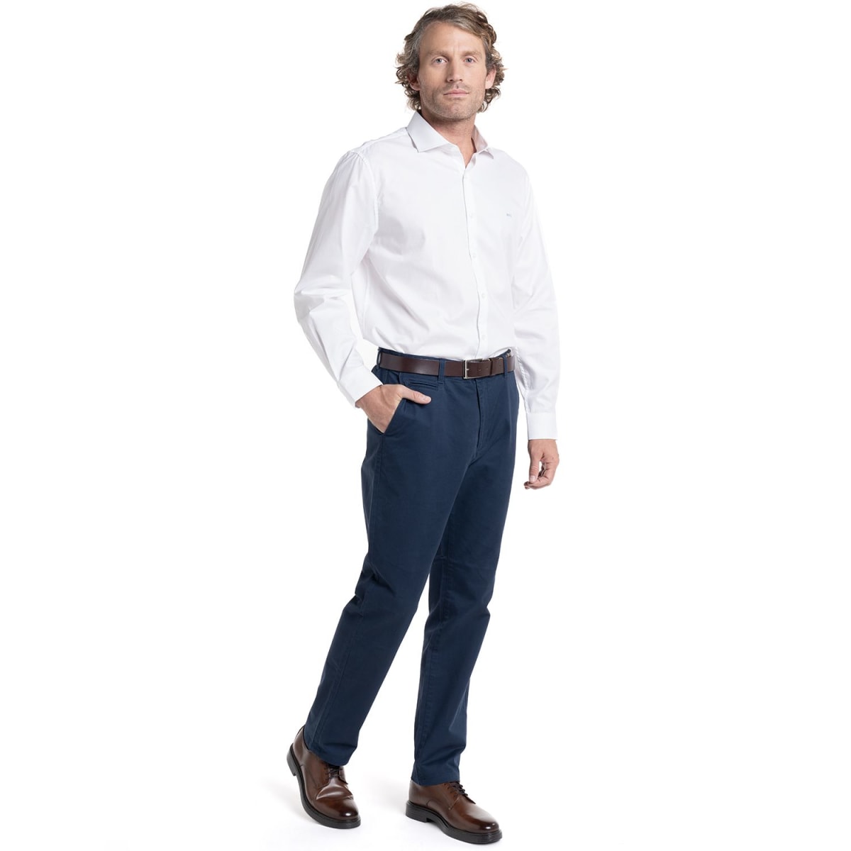 CAMISA JACQUARD PARA HOMBRE BLANCO I5101N0014