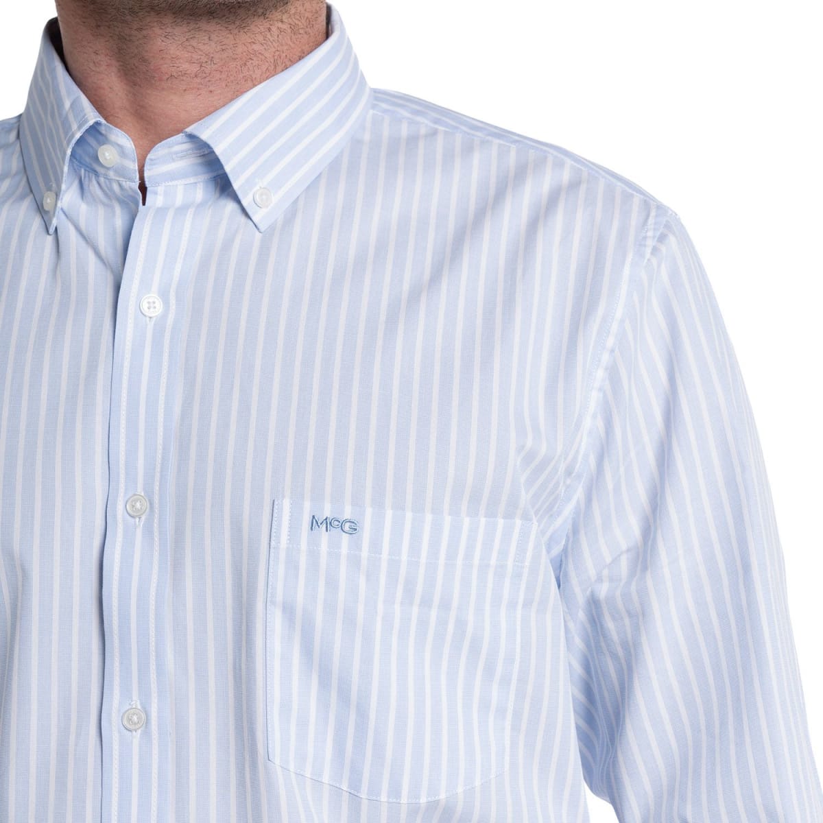 CAMISA LISTADA PARA HOMBRE CELESTE I5105N5713