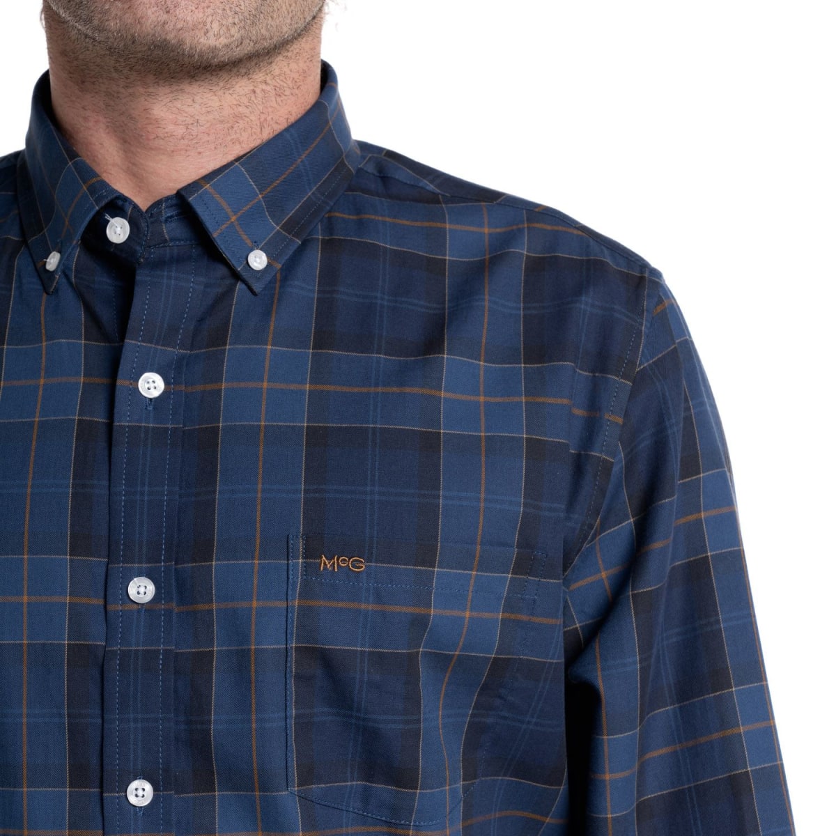 CAMISA ESCOCESA PARA HOMBRE AZUL I5140N5773