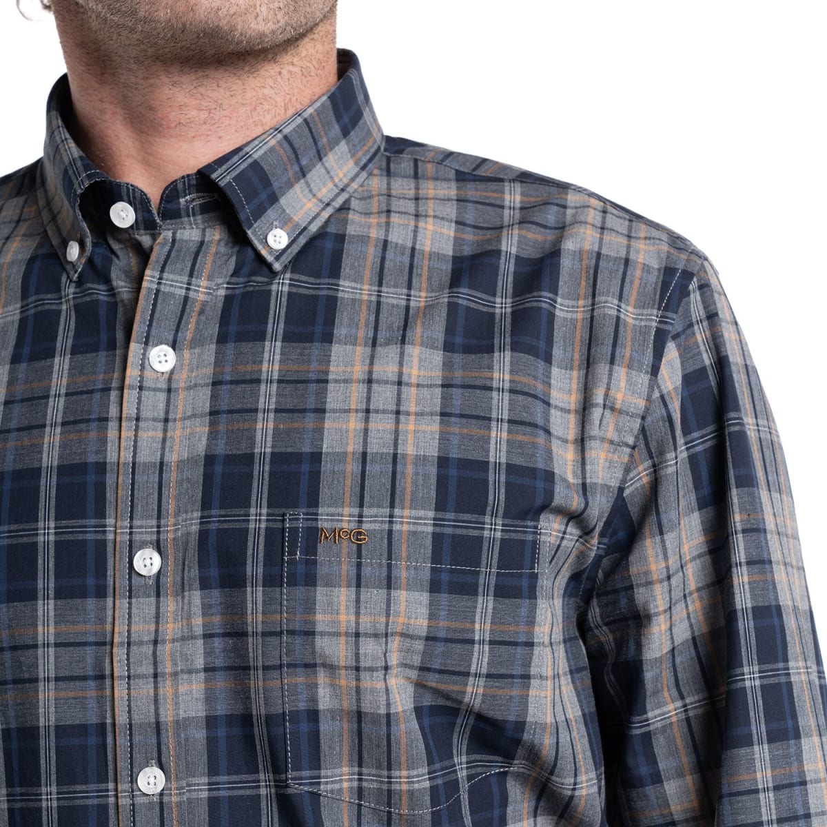 CAMISA ESCOCESA PARA HOMBRE AZUL MARINO I5140N5793
