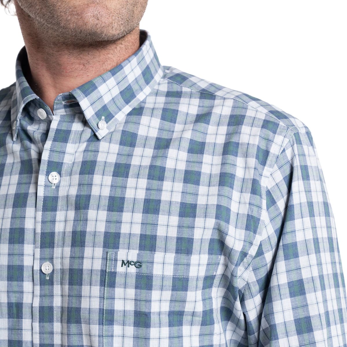 CAMISA ESCOCESA PARA HOMBRE AZUL I5140N6063