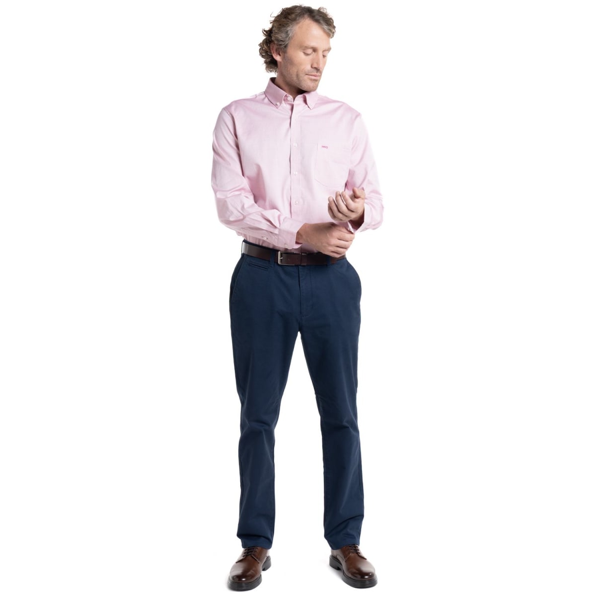 CAMISA OXFORD PARA HOMBRE ROSADO I5165N0504