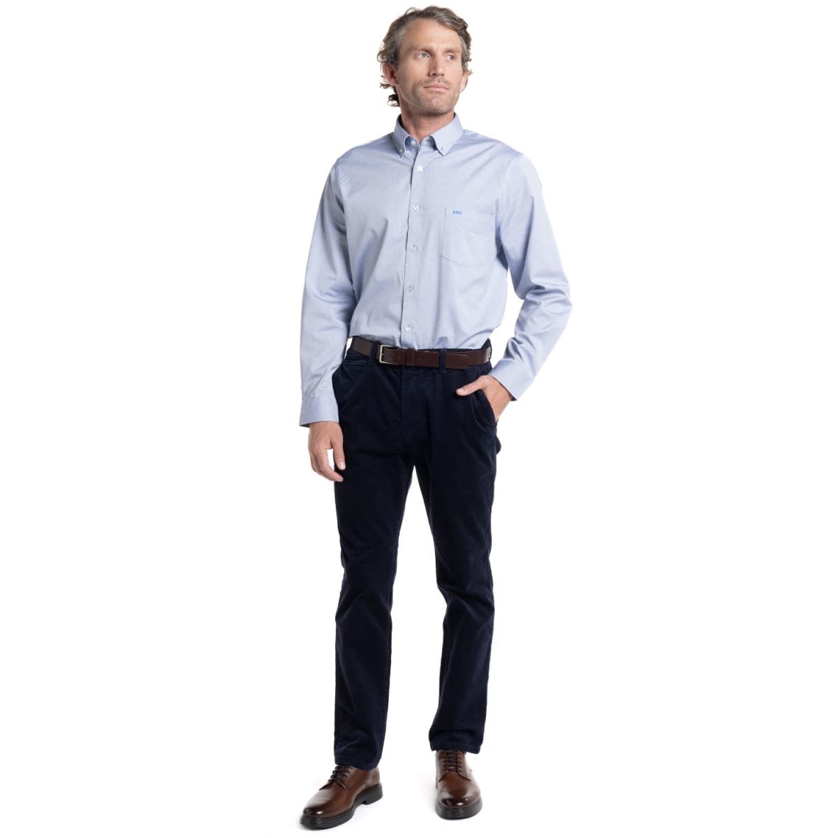 CAMISA OXFORD PARA HOMBRE CELESTE I5165N0724