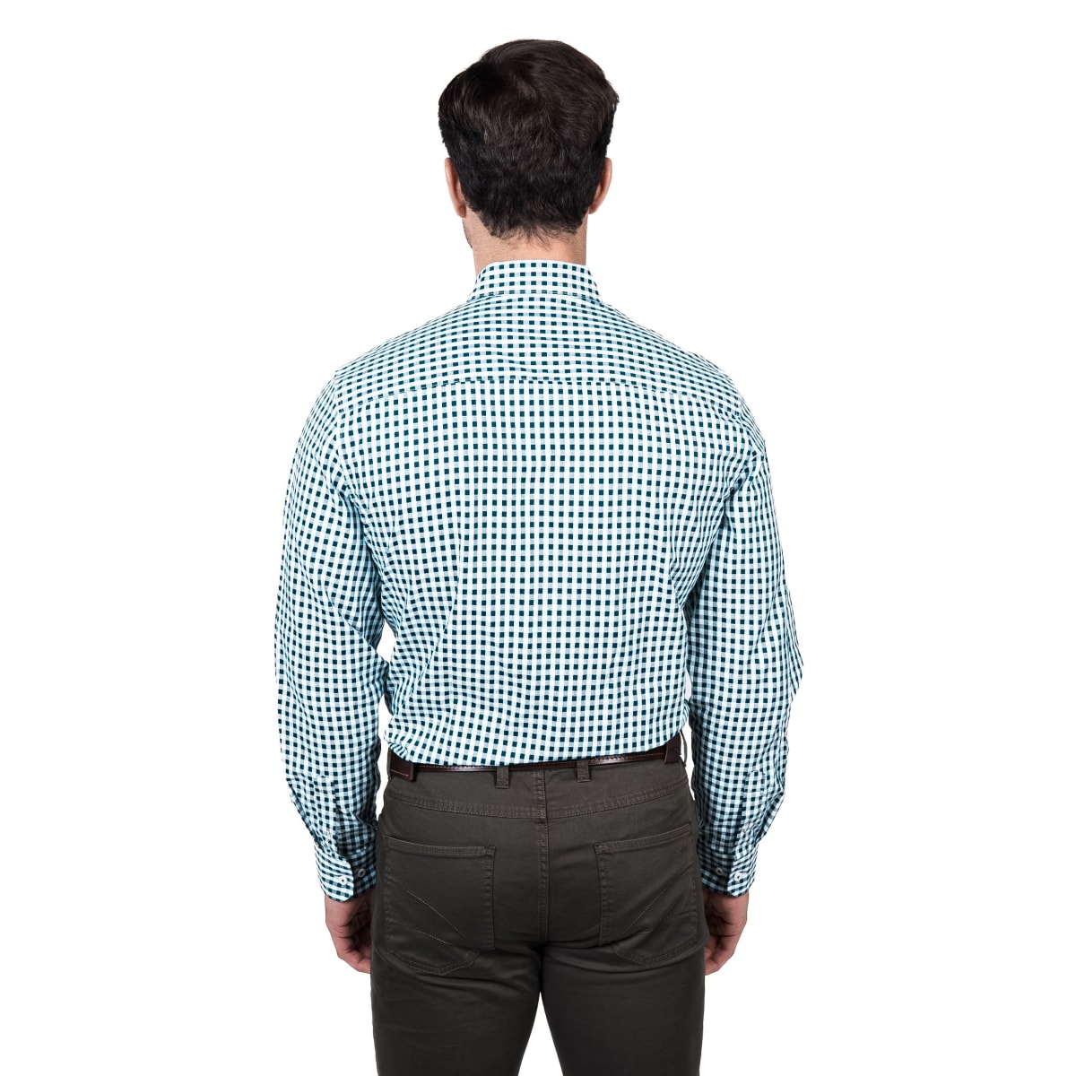 CAMISA MANGA LARGA CUADRILLÉ HOMBRE AZUL MARINO REGULAR FIT LI005N5792