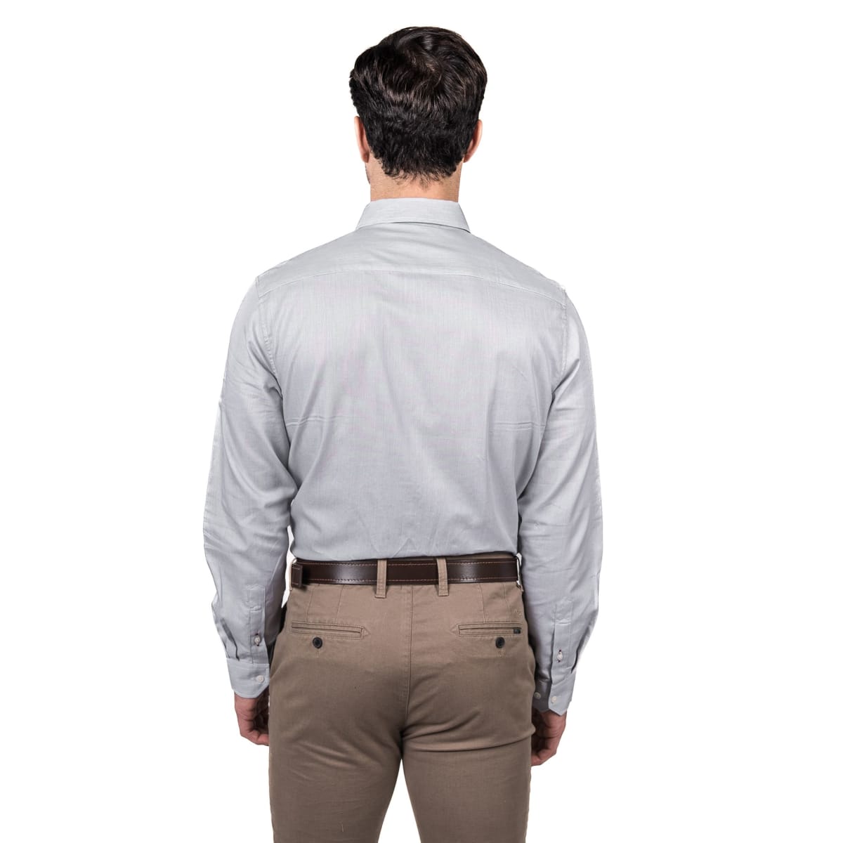 CAMISA MANGA LARGA DOBBY COMFORT FIT HOMBRE BLANCO MGLI01016N5012