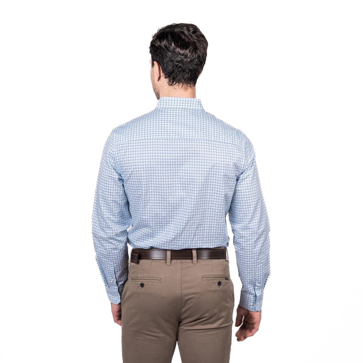 CAMISA MANGA LARGA A CUADROS AZUL V5205N5722