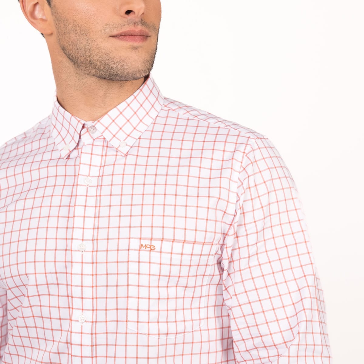 CAMISA MANGA LARGA A CUADROS CORAL V5205N5993