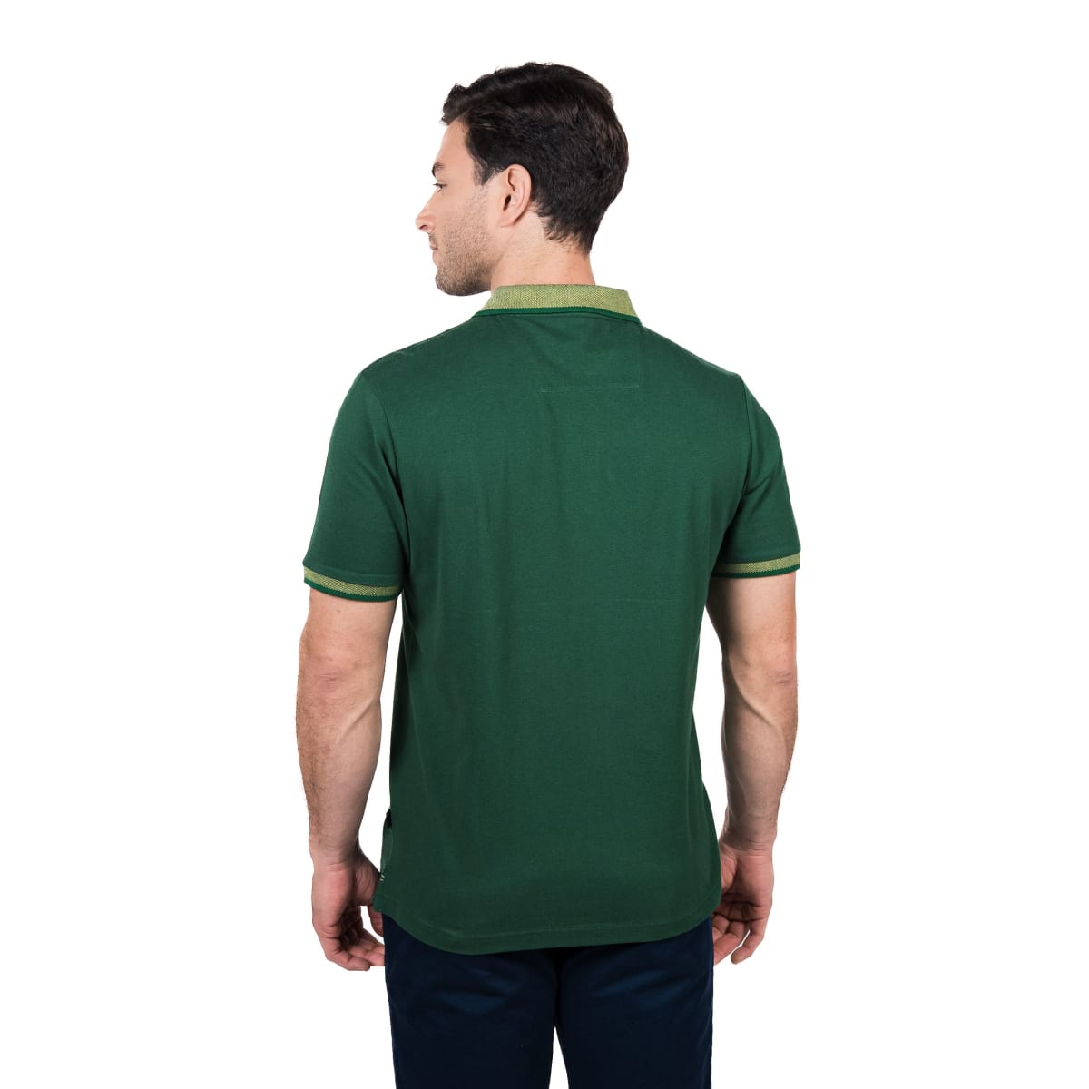 POLERA POLO MANGA CORTA HOMBRE PIQUÉ VERDE V5010N0122