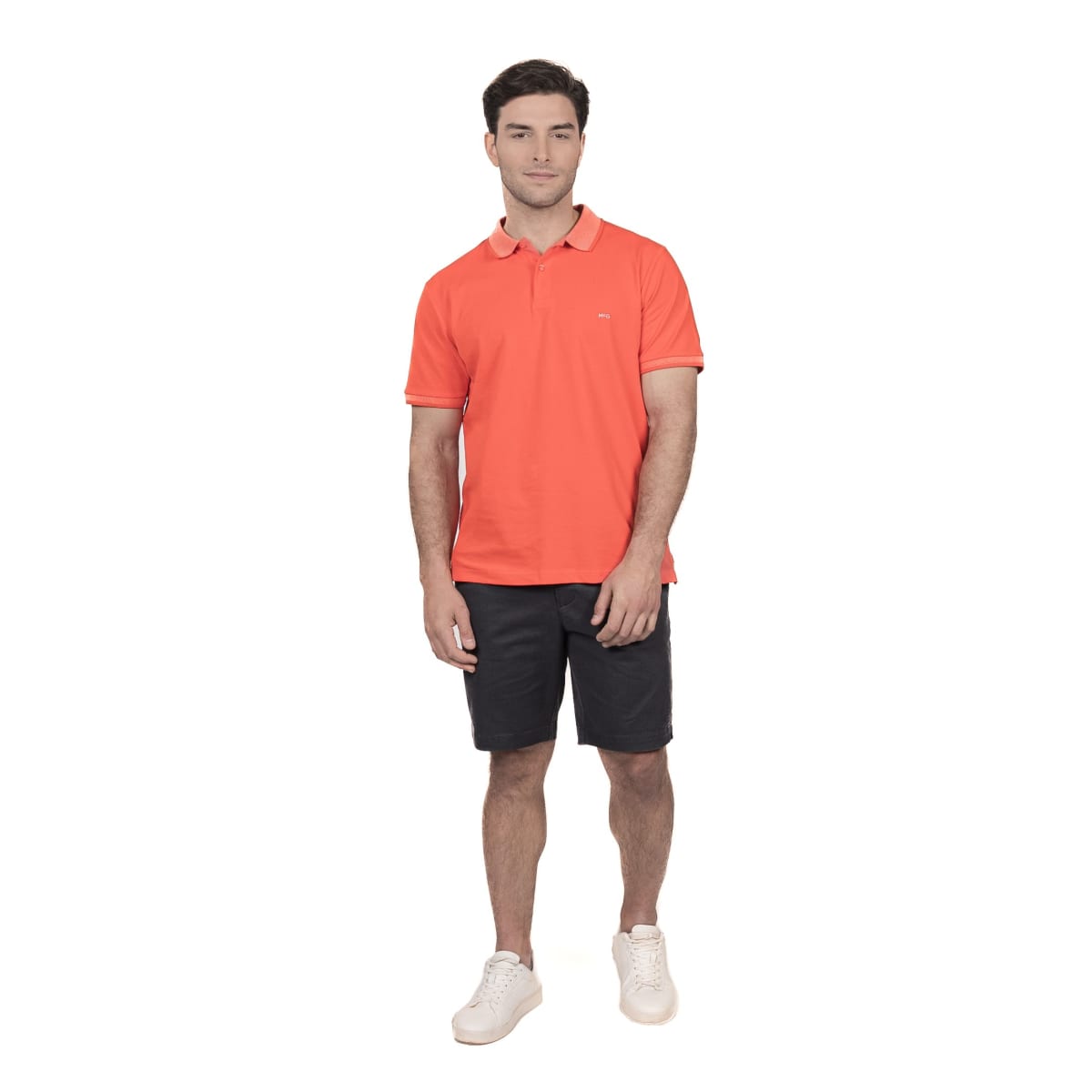 POLERA POLO MANGA CORTA HOMBRE PIQUÉ ROJO V5010N0544