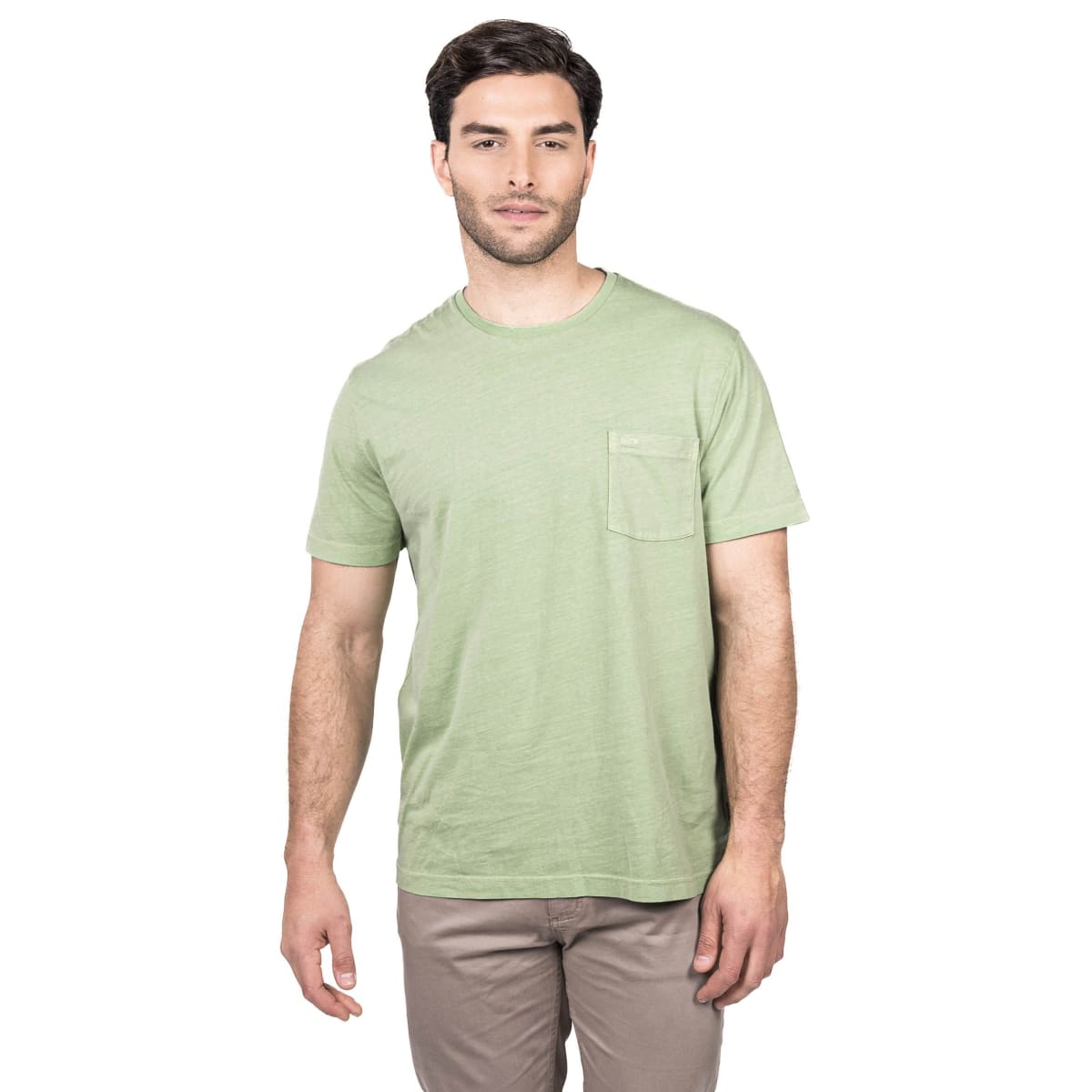 POLERA MANGA CORTA HOMBRE CUELLO REDONDO VERDE V5112N0101