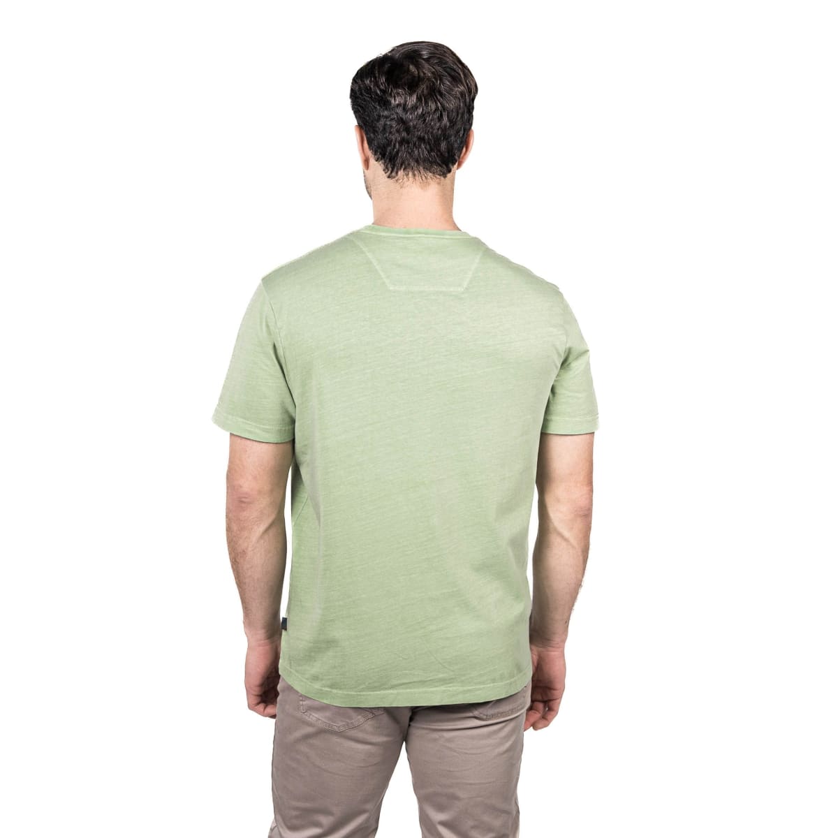 POLERA MANGA CORTA HOMBRE CUELLO REDONDO VERDE V5112N0102