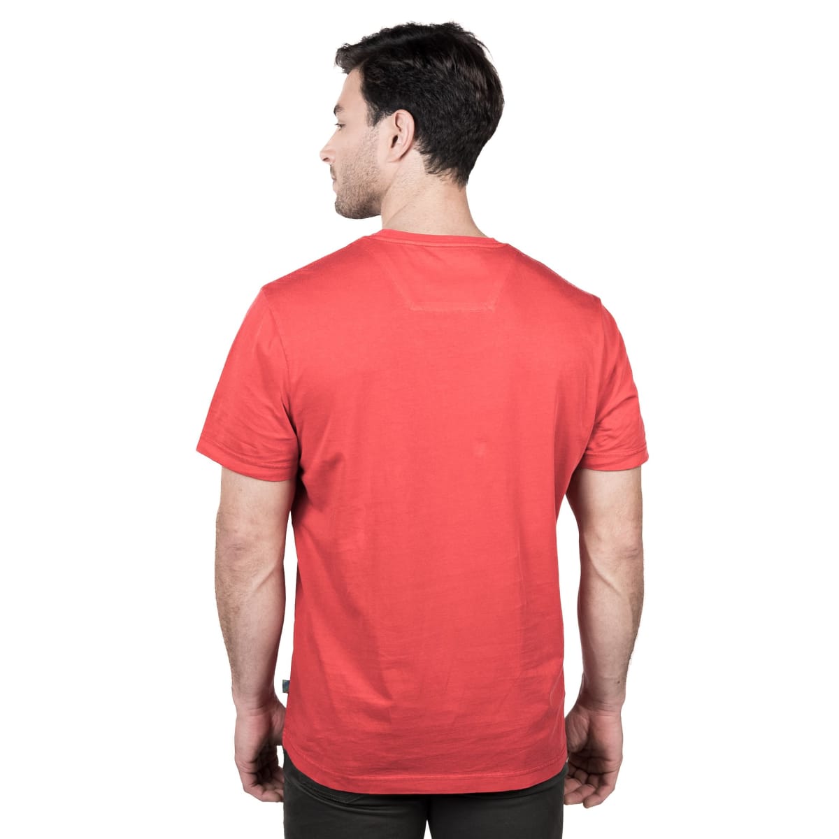 POLERA MANGA CORTA HOMBRE CUELLO REDONDO ROJA V5112N0542