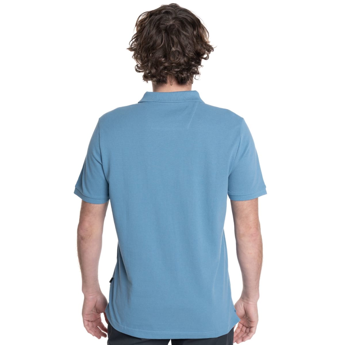 POLERA PIQUE LISA HOMBRE AZUL V6000N0742