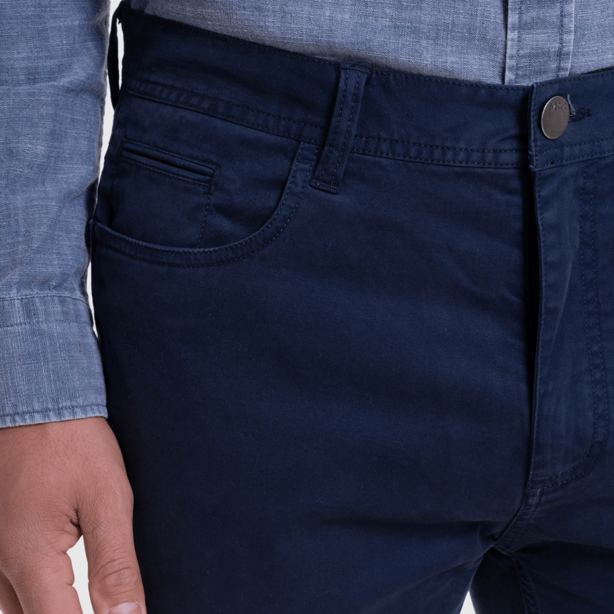 PANTALON 5 BOLSILLOS HOMBRE AZUL FRANCIA V6213N0753