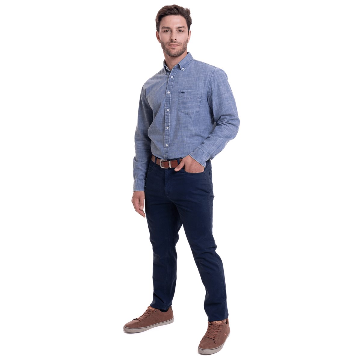 PANTALON 5 BOLSILLOS HOMBRE AZUL FRANCIA V6213N0754