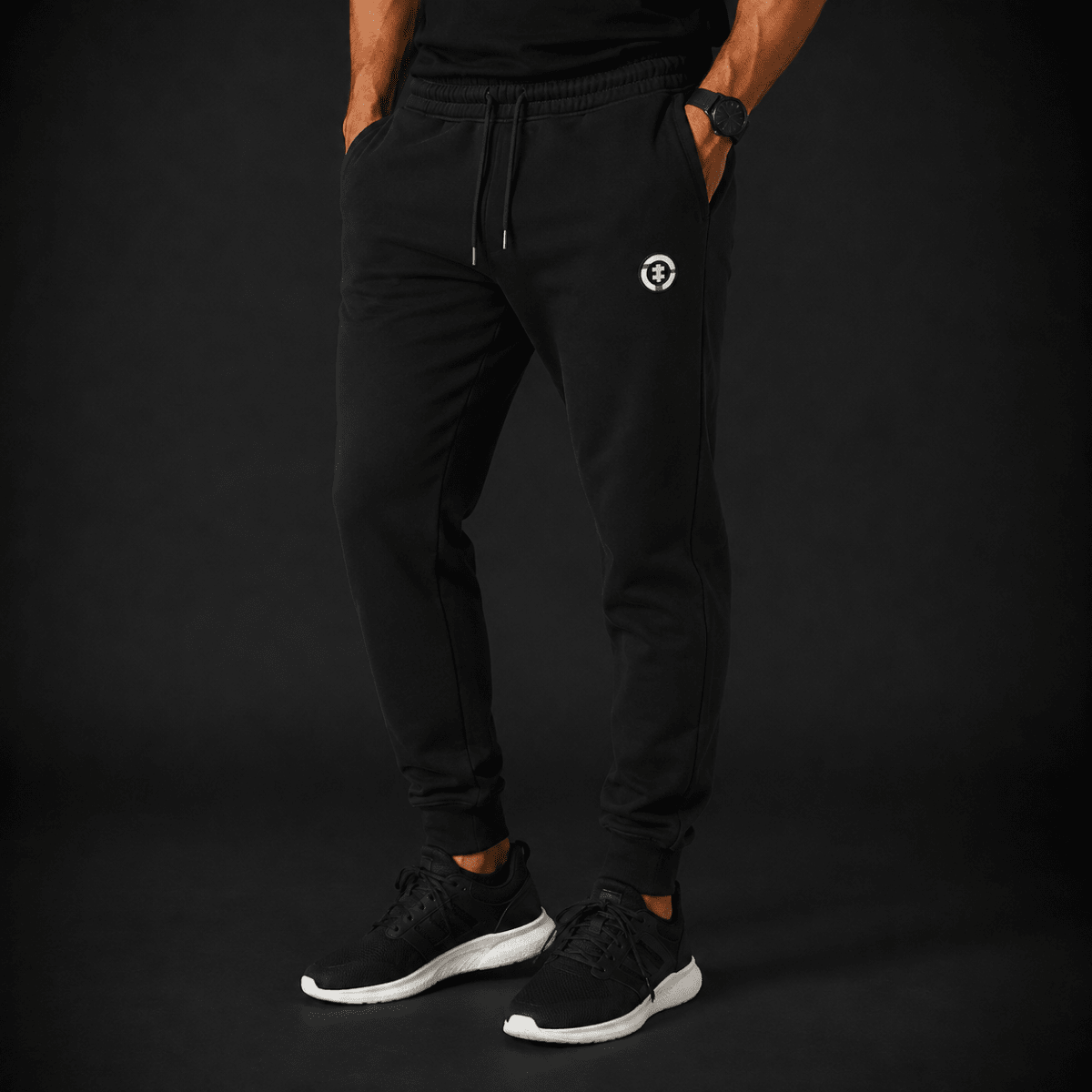 JOGGER FRANELA CARDADA NEGRO LI000N0091
