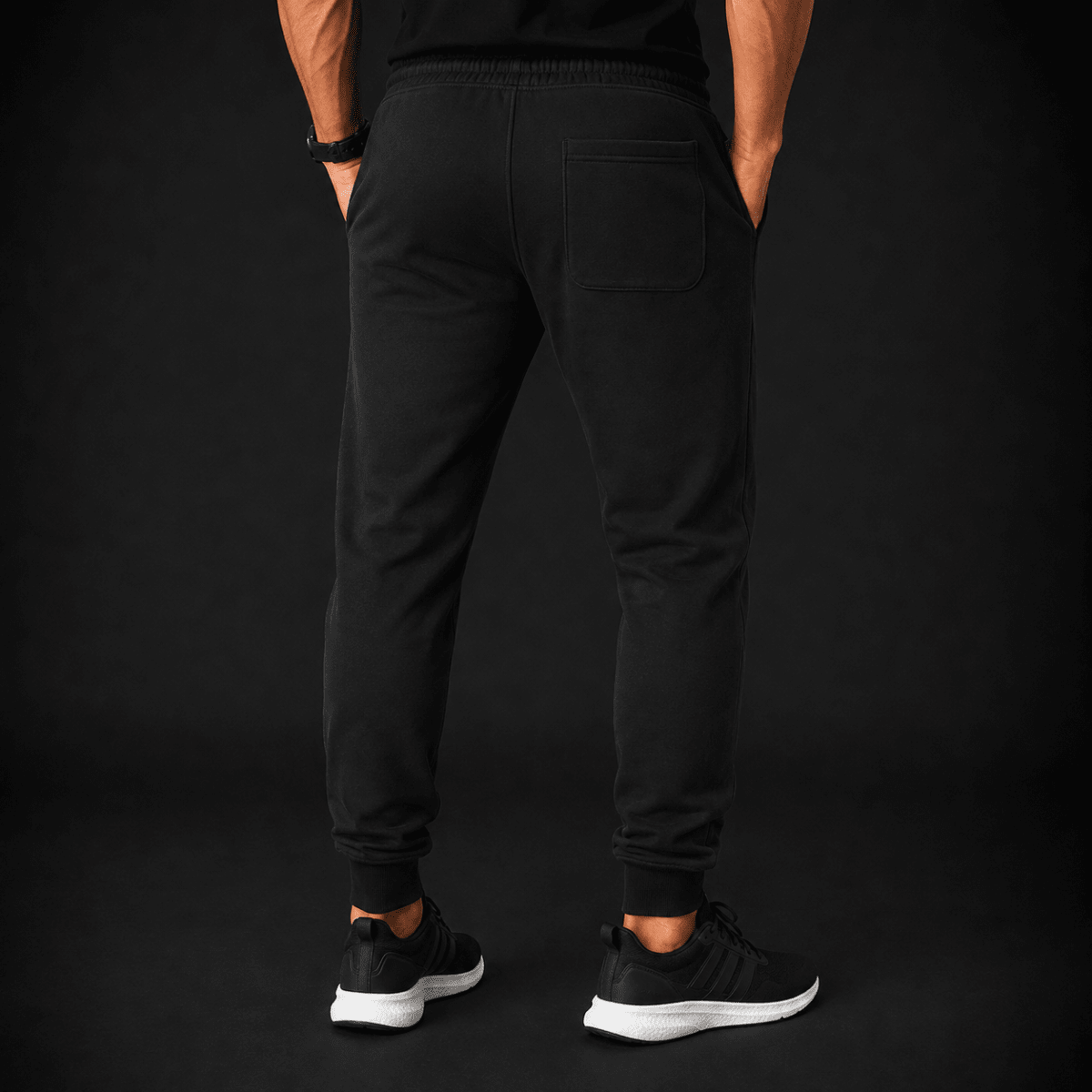 JOGGER FRANELA CARDADA NEGRO LI000N0092