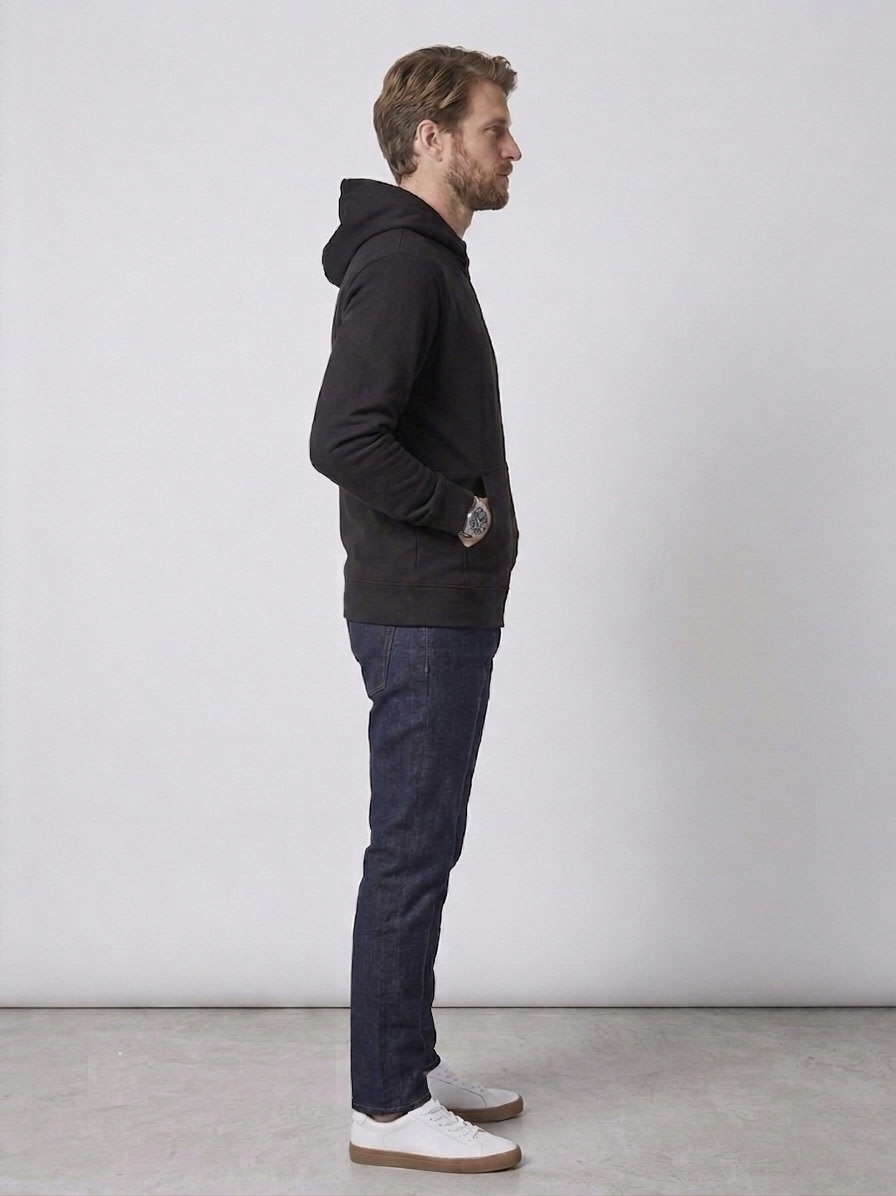 POLERON FULL ZIP TERMICO NEGRO LI004N0095