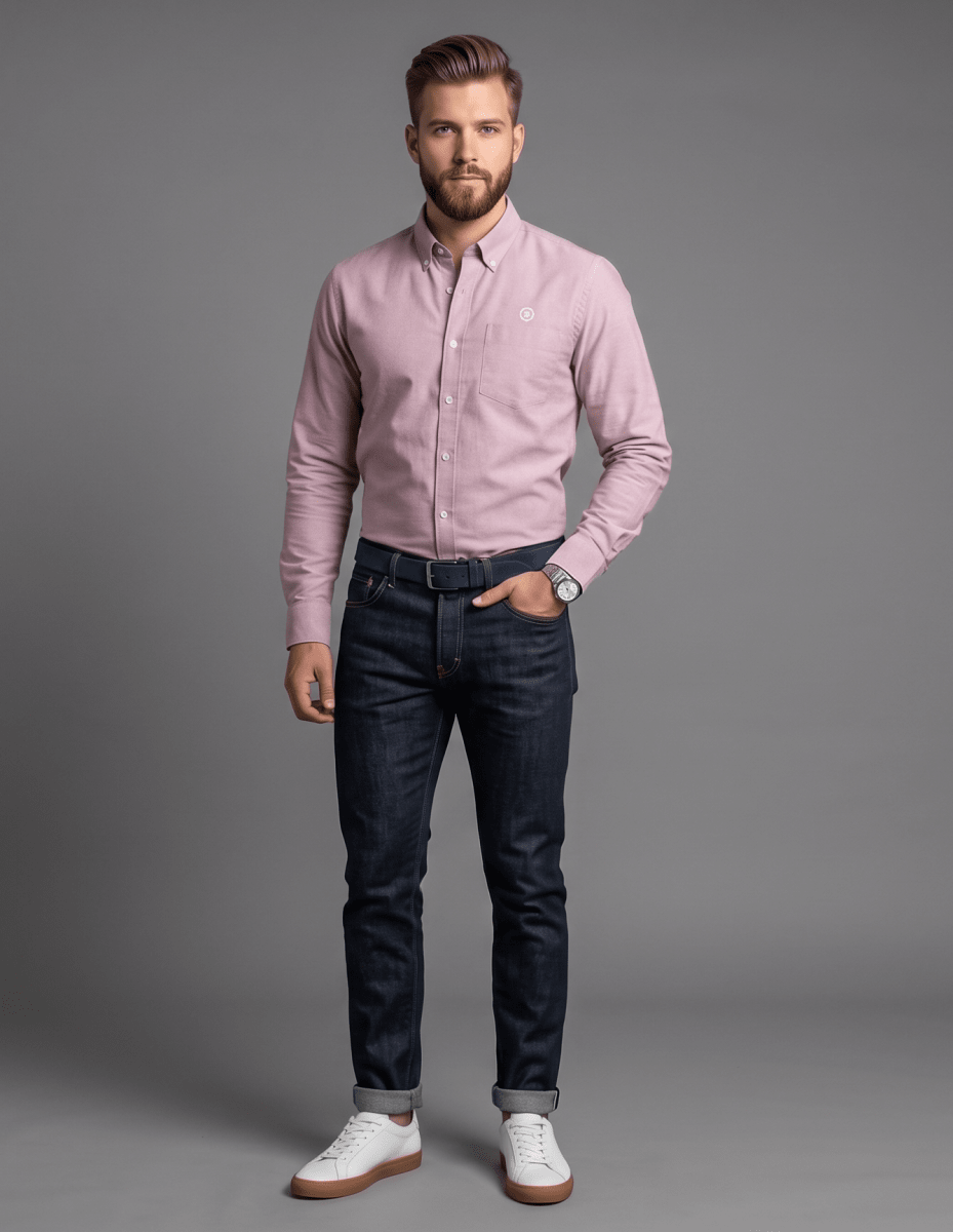 CAMISA OXFORD OPOSTO BURDEO I6001N0562