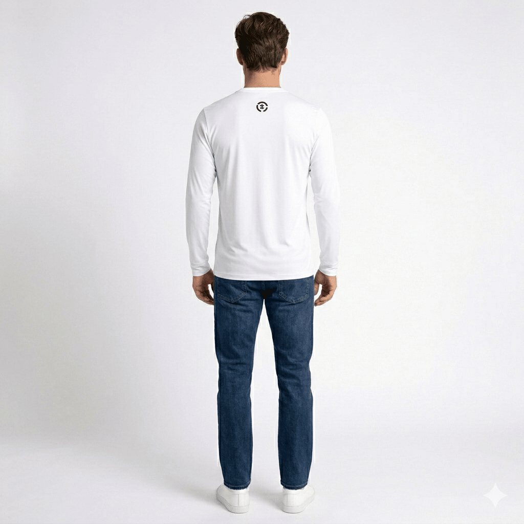 POLERA MANGA LARGA ESTAMPADA BLANCO - VOLLEYBALL I6000N0012