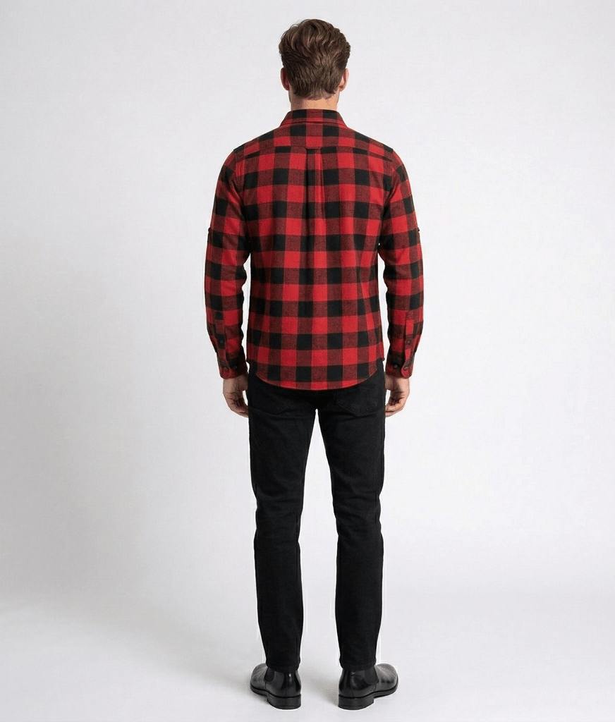 CAMISA MANGA LARGA LEÑADORA ROJO I6000N0542