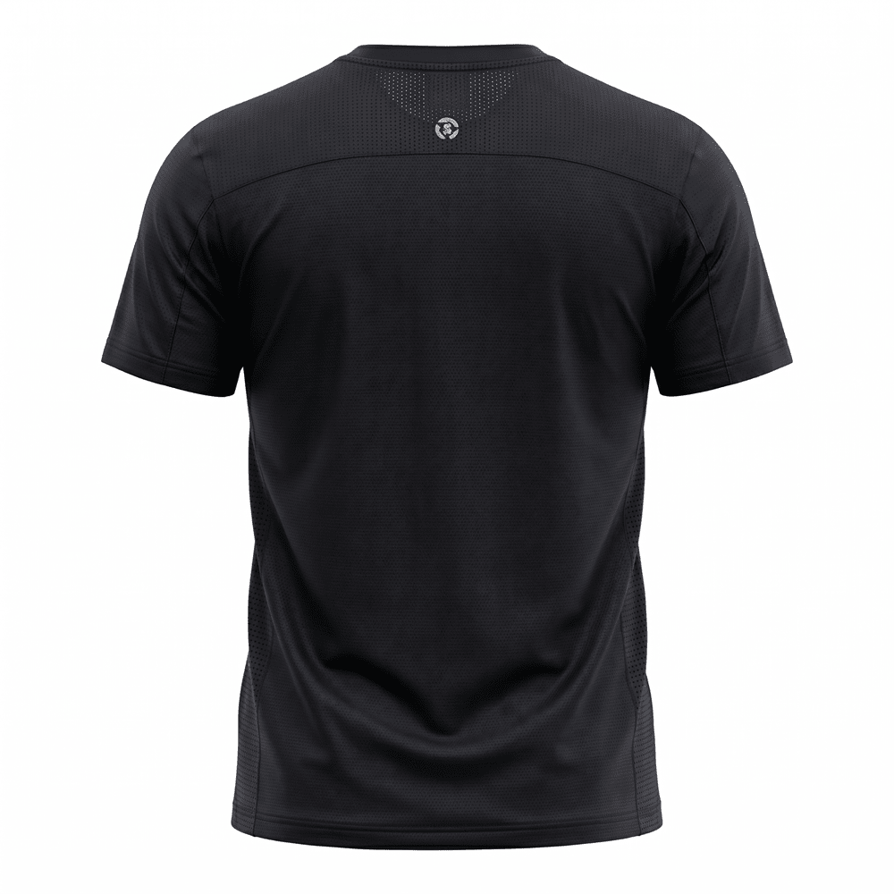 POLERA MANGA CORTA TÉCNICA Y SPORT NEGRO LI001N0095