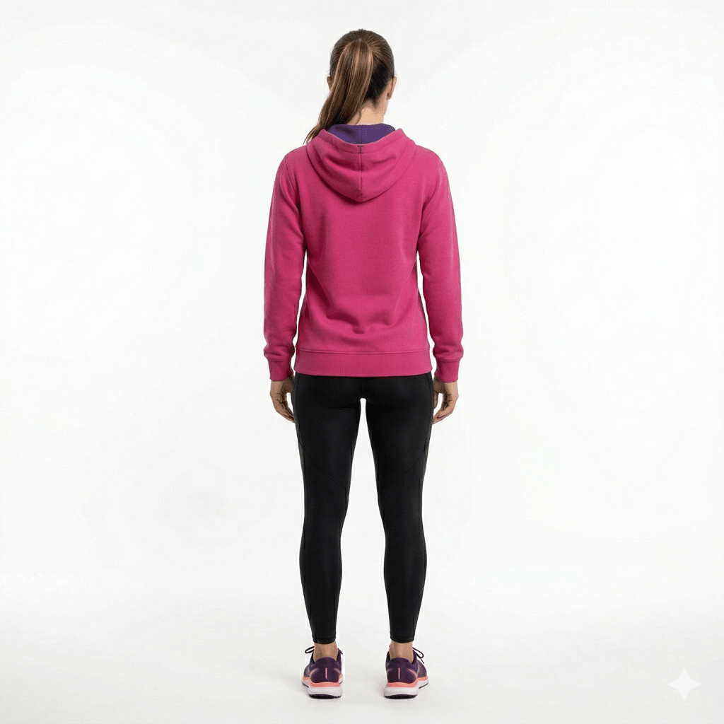 POLERON CON CAPUCHA BICOLOR MUJER ROSETON LI003N0532