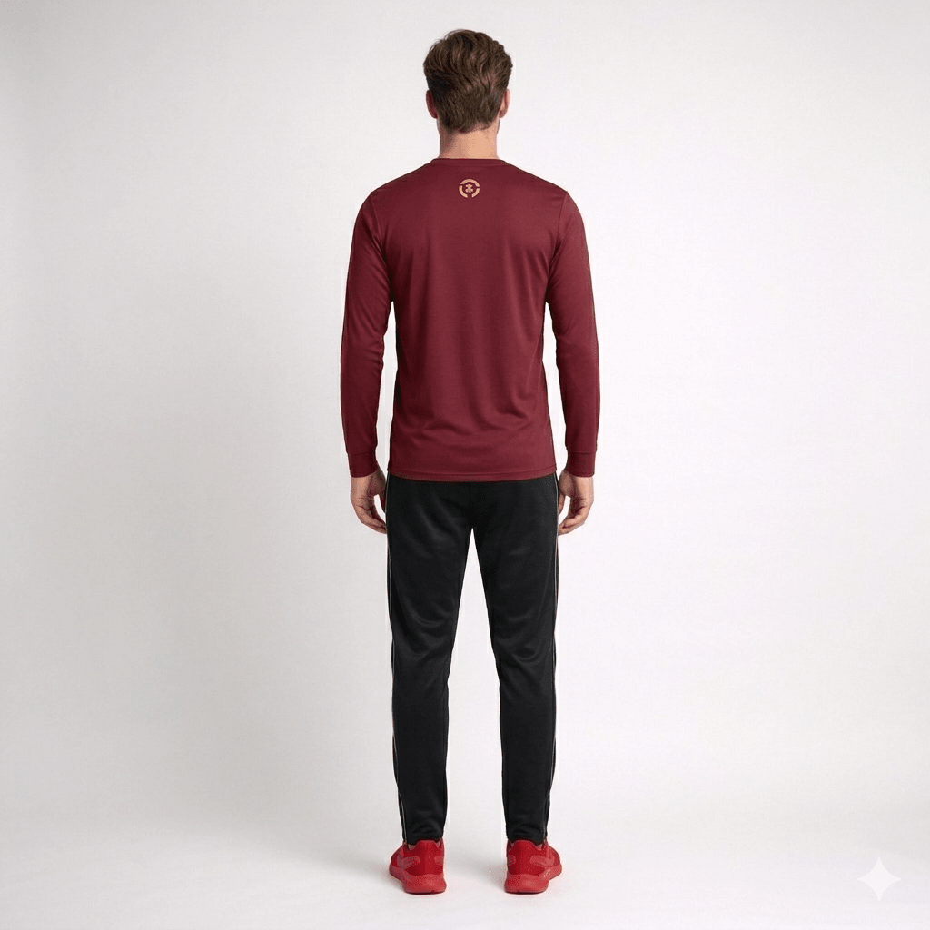 POLERA MANGA LARGA ESTAMPADA GRANATE - BOX I6000N0562