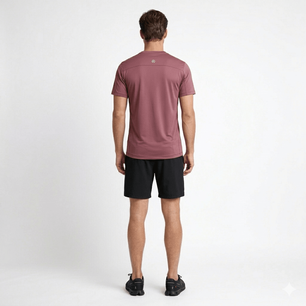 POLERA MANGA CORTA TÉCNICA Y SPORT ROJO BAYA LI001N0542