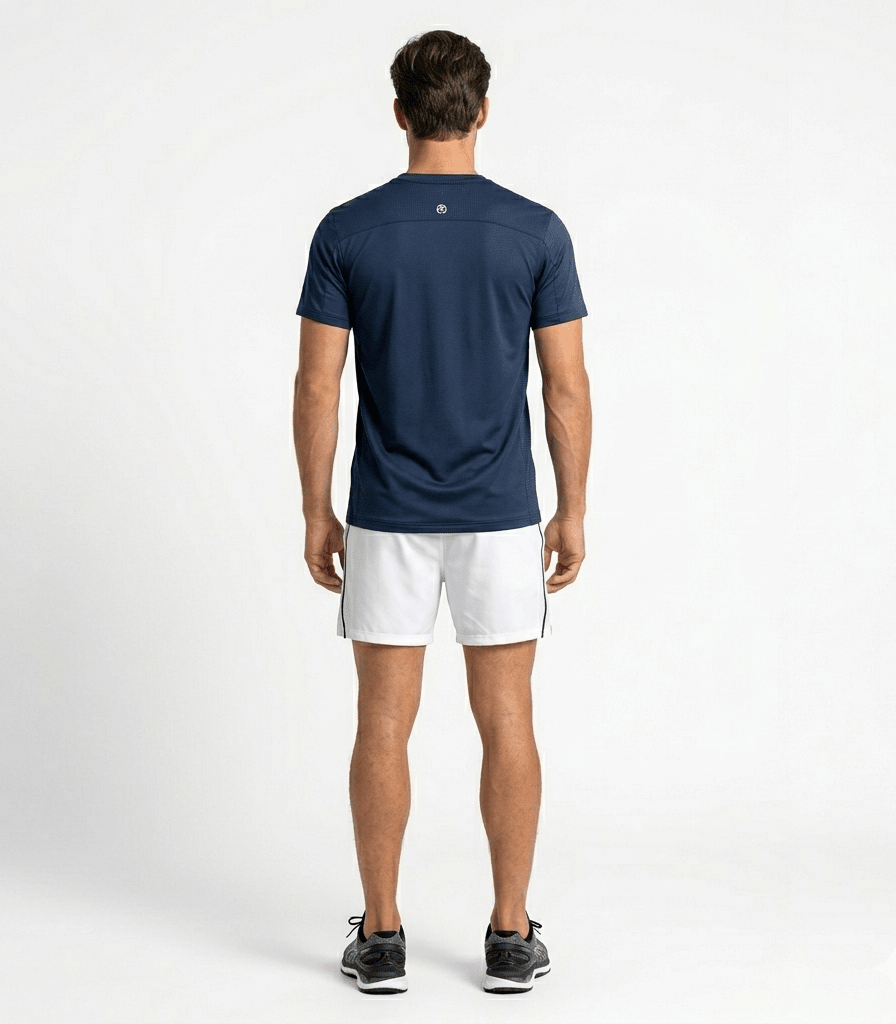 POLERA MANGA CORTA TÉCNICA Y SPORT AZUL MARINO LI001N0793